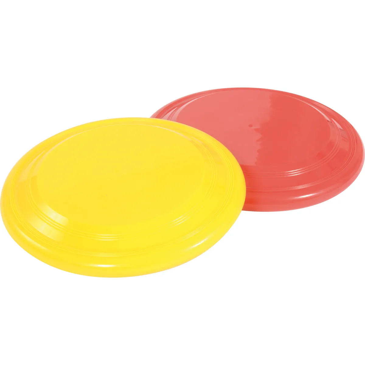 Frisbee, Disk, Plastik, Gelb, Rot, Frisbees, Plastik, Gelb, Rot, Runde Scheibe