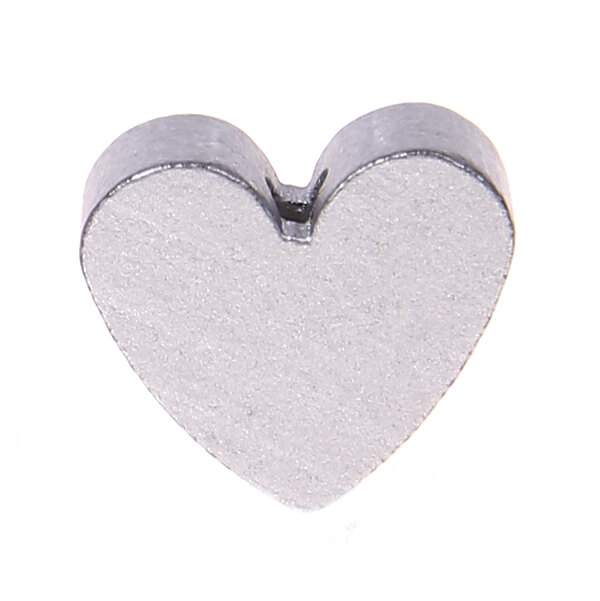 Heart motif bead (mini) silver 539 in stock 