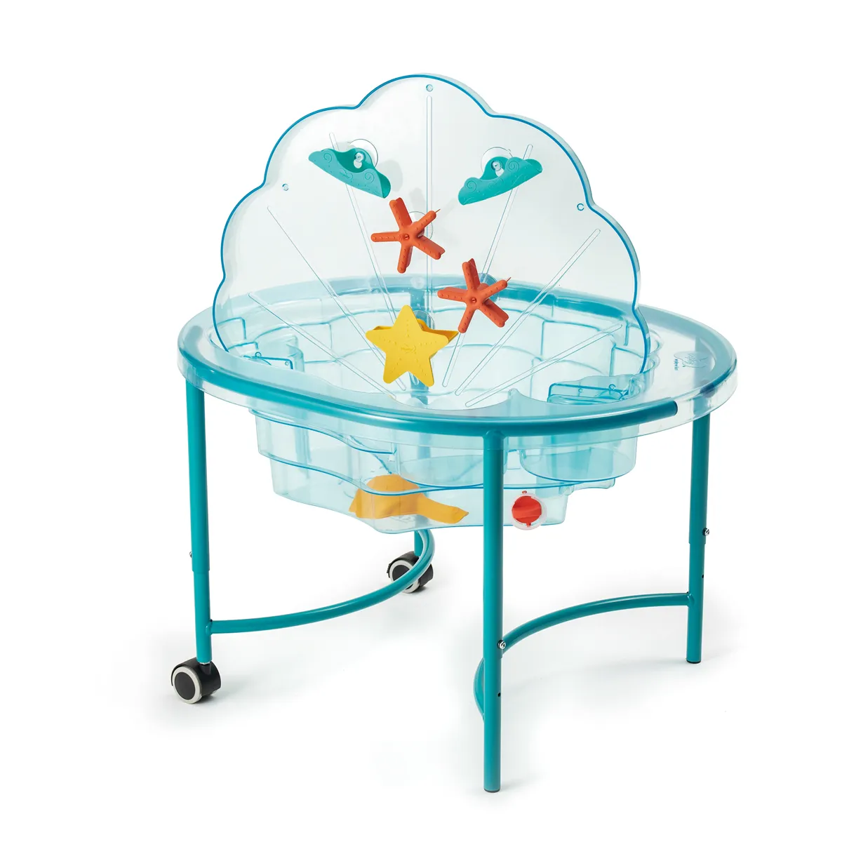 Spielzeug, Baby-Spieltisch, Aktivitätstisch, Wasser-Spielzeug, Sternen/Seestern-Motive, Kinderspielzeug, Sand-/Wasser-Tisch, Wasseraktivität, Schaum-/Wasser-Spiel, Ständer mit Rollen