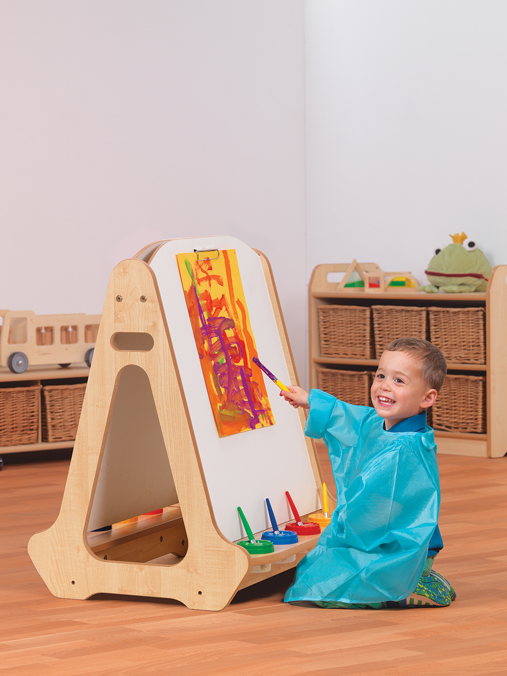 Kinderkünstler, Malerei, Brettständer, Pinsel, Kunstset, Kind, Malstafel, Kinderkunst, Pinsel, Farben