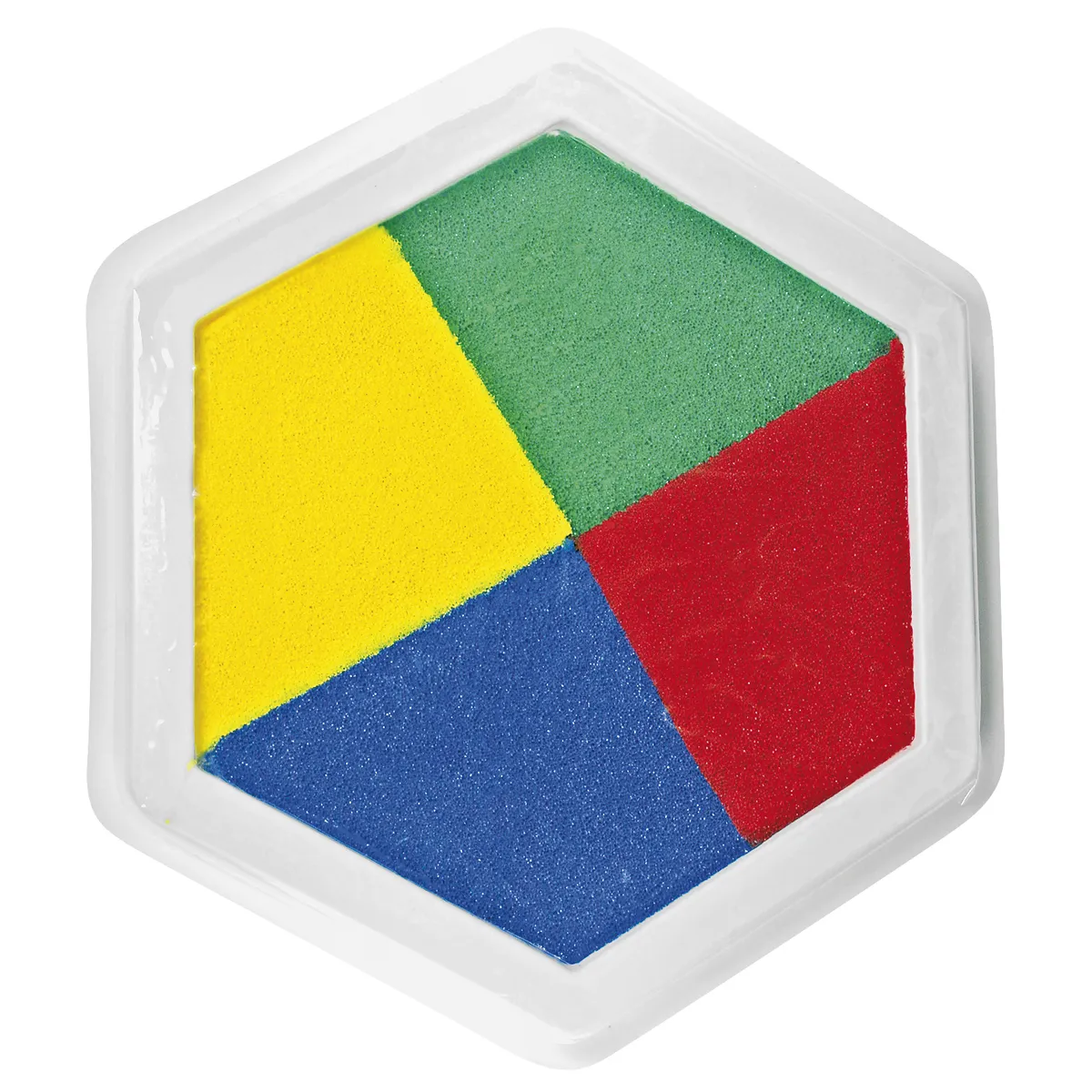 Kinderfarbe, Schwammknete, Wasserfarbe, Farbstoffe, Sechseckige Palette, Kunstfarben, Acrylfarbe, Vierfarbensatz, Quadratform, Malfarbe