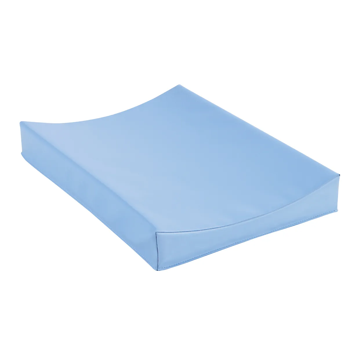 Sitzkissen, Stuhlkissen, Schaumstoffkissen, Glatt, Hellblau, blau, Kissen, Kissenbezug, quadratisch, Stoff