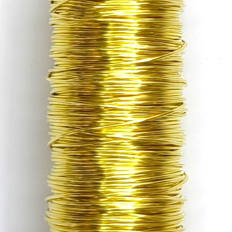 Kupferdraht Ø 0,5mm • 25 Meter gold 2 auf Lager