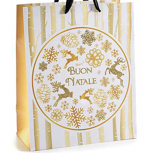 Weihnachtstüte Glitzer - groß Rentier 5 auf Lager