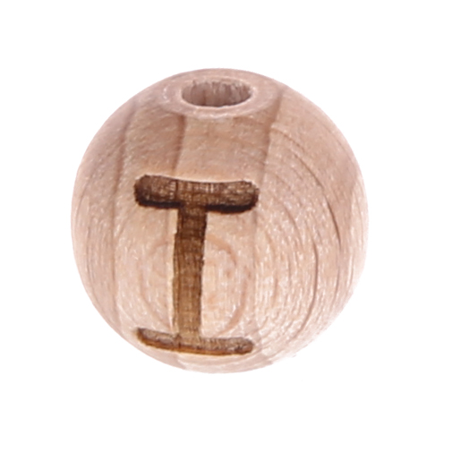Letter beads 12mm with laser engraving - drilled vertically I 598 in stock 