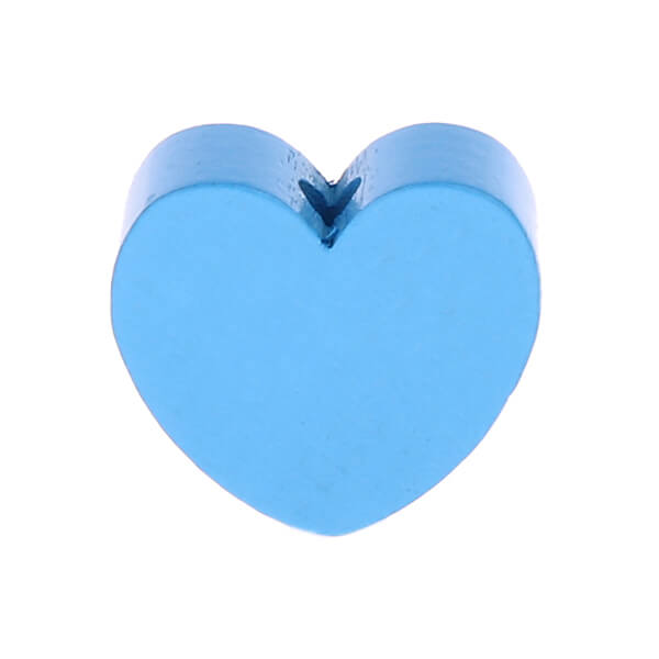 Heart motif bead (mini) sky blue 444 in stock 