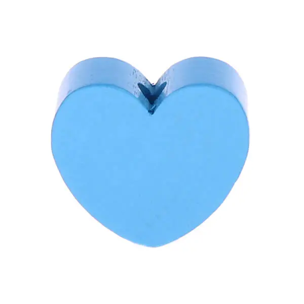 Heart motif bead (mini) sky blue 517 in stock 