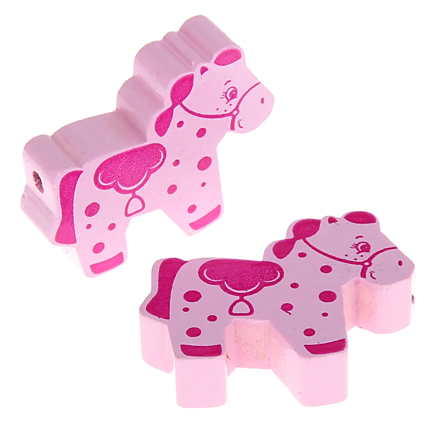 Horse motif bead pink 348 in stock 