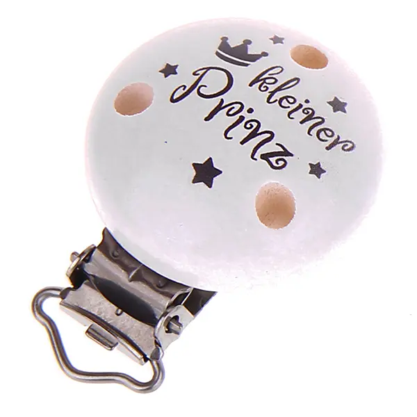 Little Prince motif clip white 10 in stock 