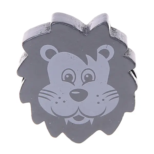 Lion motif bead gray 916 in stock 
