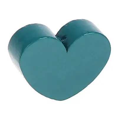Motif bead shaped bead heart large turquoise 497 in stock 