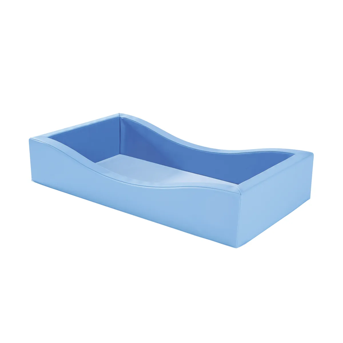 Kinderbett, Mini-Bett, blau, bauchige Form, Weiches Finish, Hundebett, Haustierbett, blau, rechteckig, weiches Material