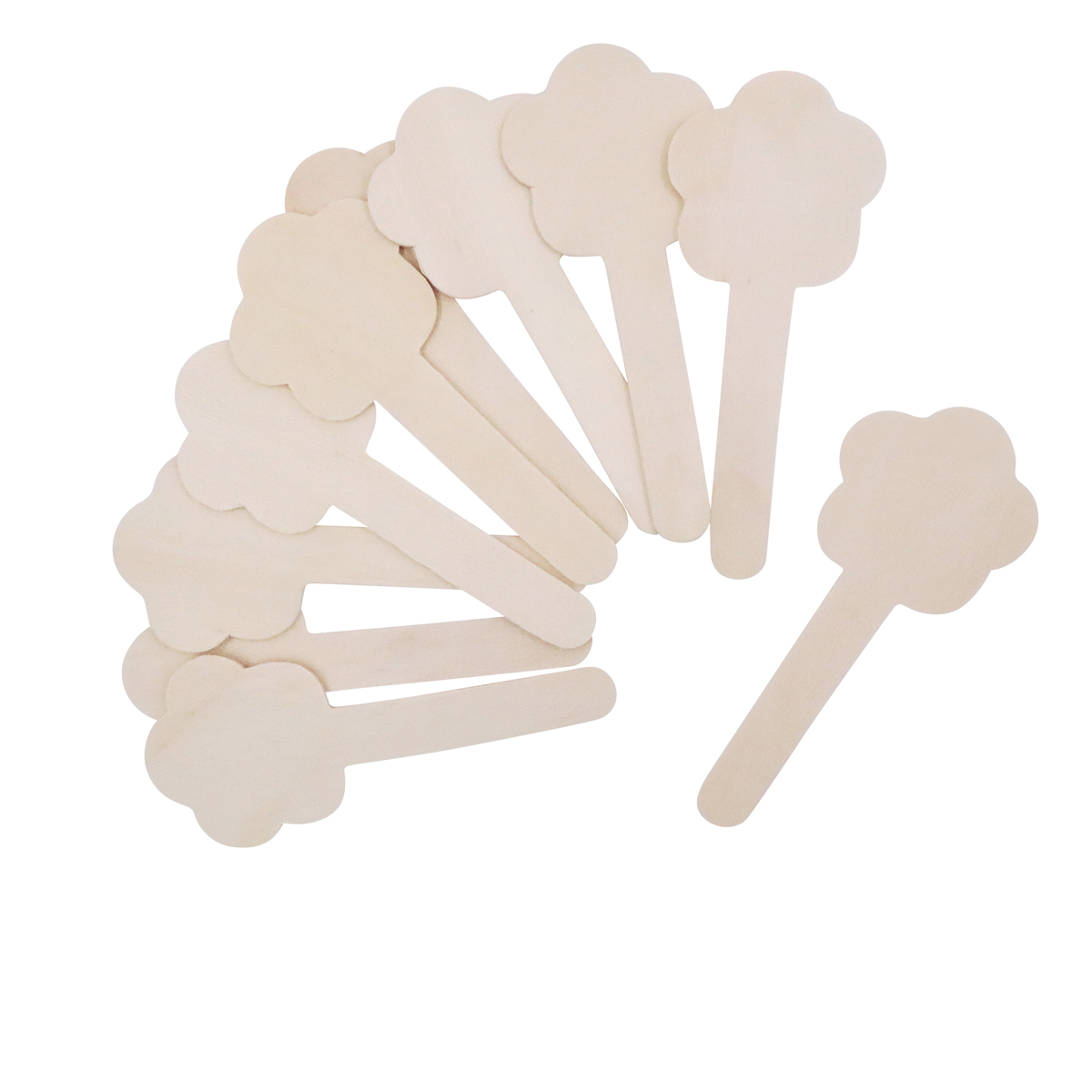 Holzstick, Keksstempel, Keksdeko, Kugelschablone, Backzubehör, Holzstöckchen, Klebezettel, Schilder, cloud形, Holz