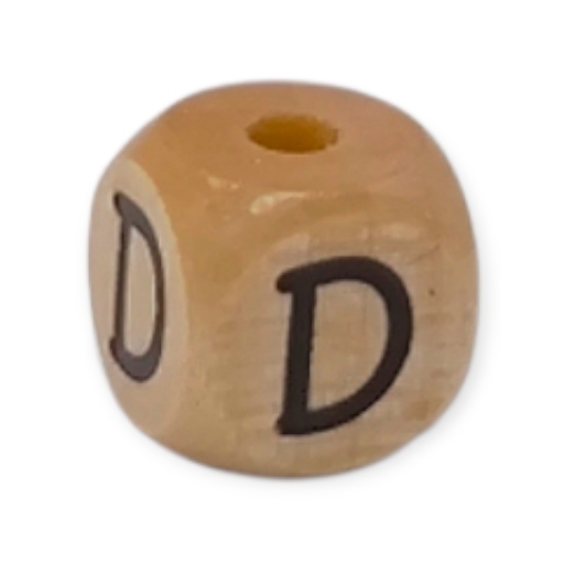 Letter beads letter cube wood embossed 10mm D 245 in stock 