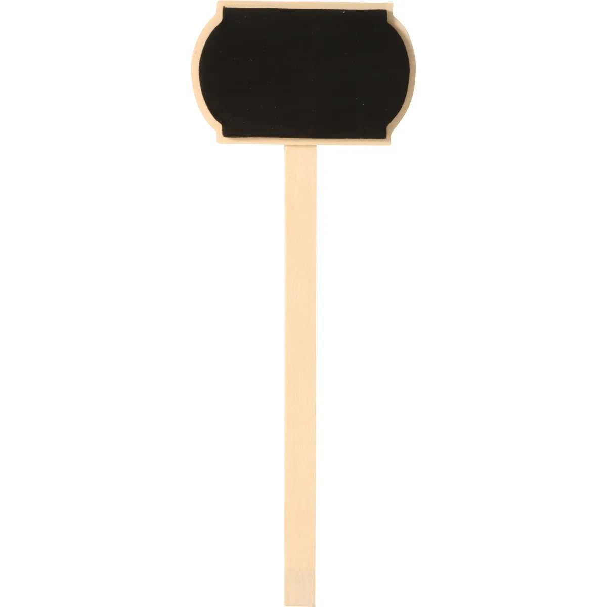 Schilderrahmen-Kontakt, Kreidetafel, Holzstiel, Schwarzboard, Mini-Tafel, kihori tag1, image zeigt kleines schieferschild, holzstab, schwarzes brett, bastel schild