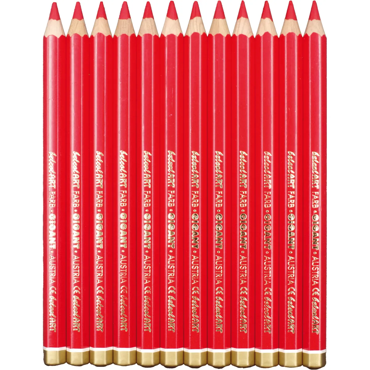 Buntstifte, Rot, Holz, Miniaturstifte, Rundholz, Bleistifte, Rot, Holzbleistifte, HB-Bleistifte, 12er Pack