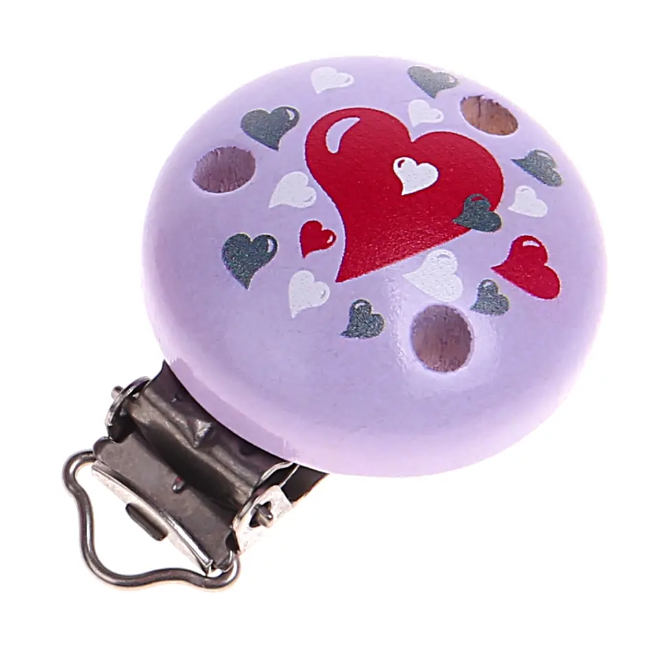 Motif clip hearts lilac 0 in stock 
