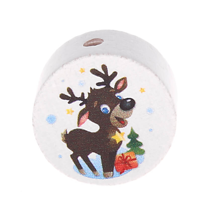 Motif bead disc reindeer