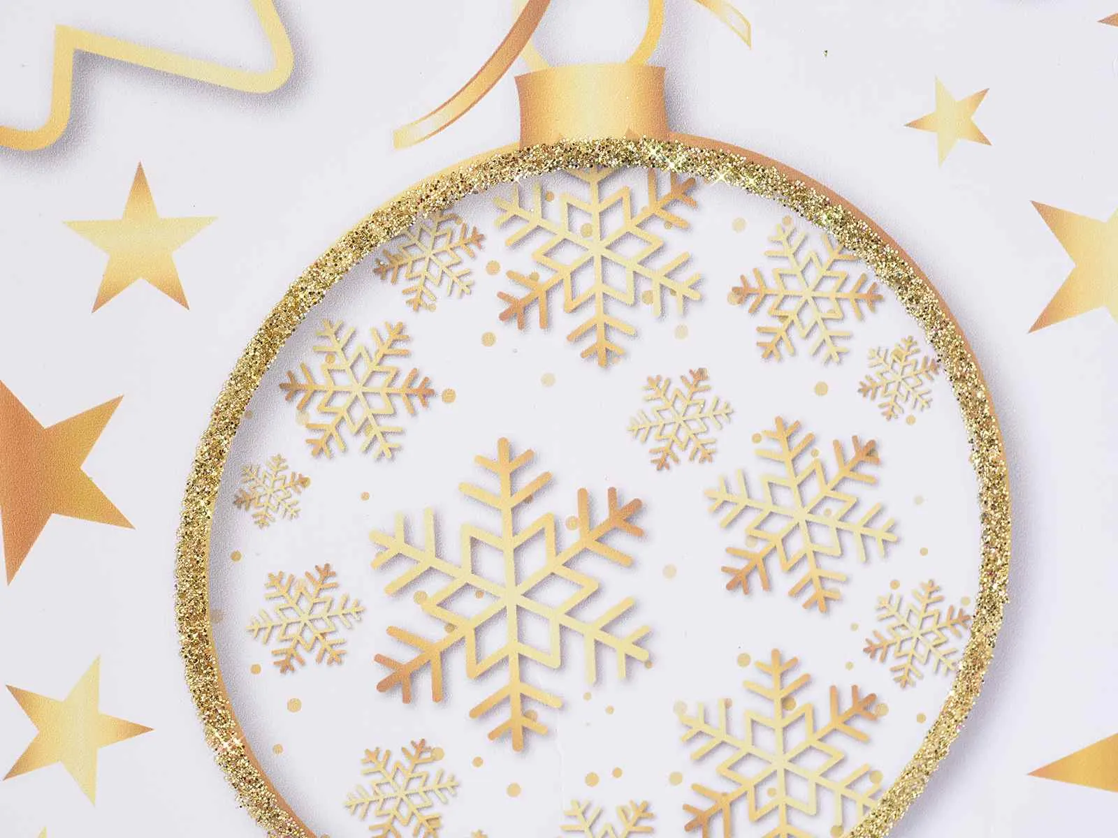 Weihnachtstüte Glitzer - mittelgroß