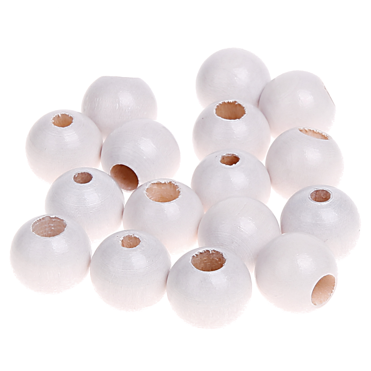 Sicherheitsperlen 12mm • 25 Stück weiß -10 auf Lager