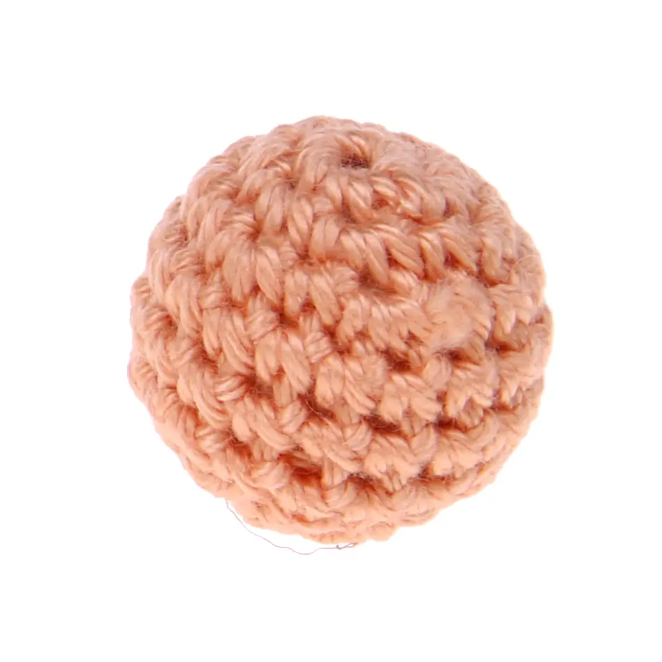 Crochet bead 25 mm peach 348 in stock 