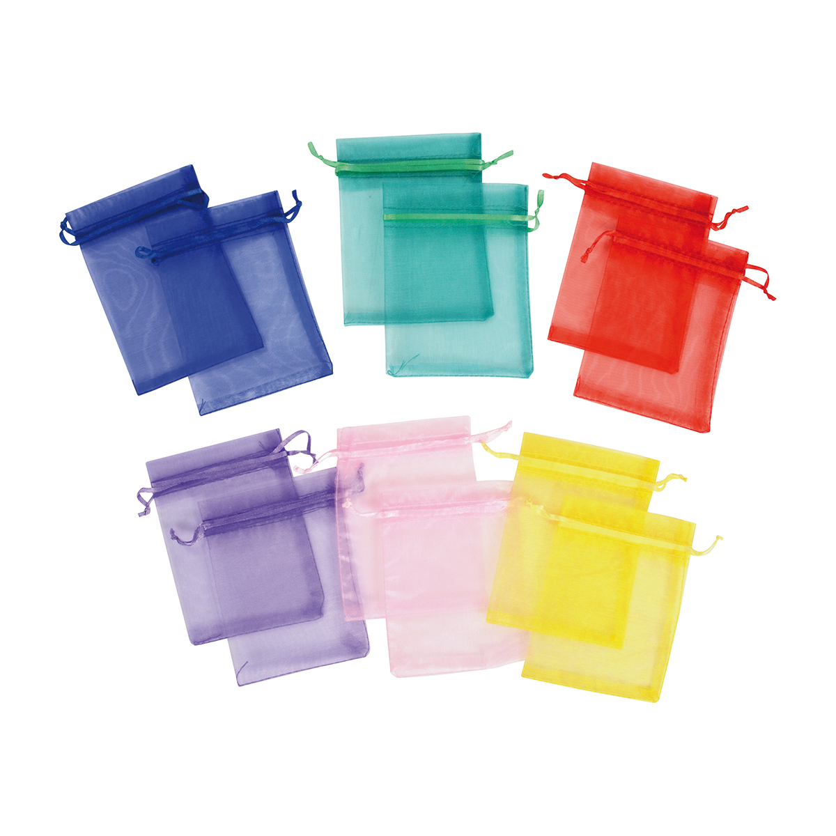 Tasche, Beutel, Organza, Transparent, Mehrfarbig, Schmuckbeutel, Organza Taschen, Sammelbeutel, Transparente Beutel, Vielfalt Farben