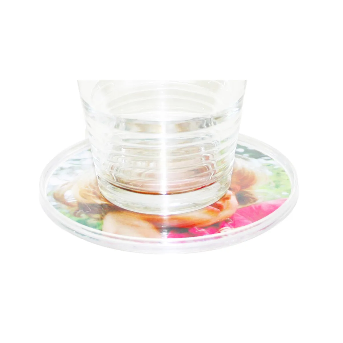 Glas, Untersetzer, Tassenuntersetzer, rund, transparent, glas, teller, untersetzer, becher, stapelglas