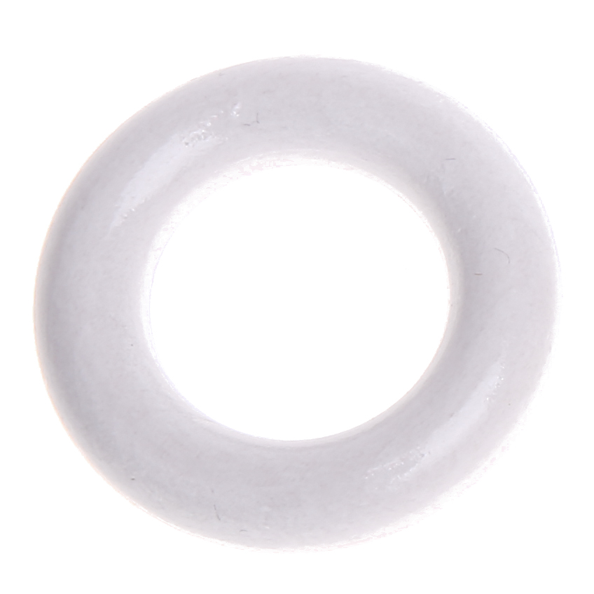 Wooden ring / grasping toy mini - 3,6cm white 568 in stock 