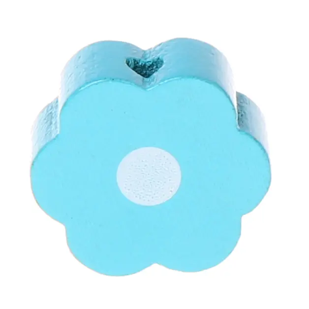 Flower dot motif bead light turquoise 306 in stock 