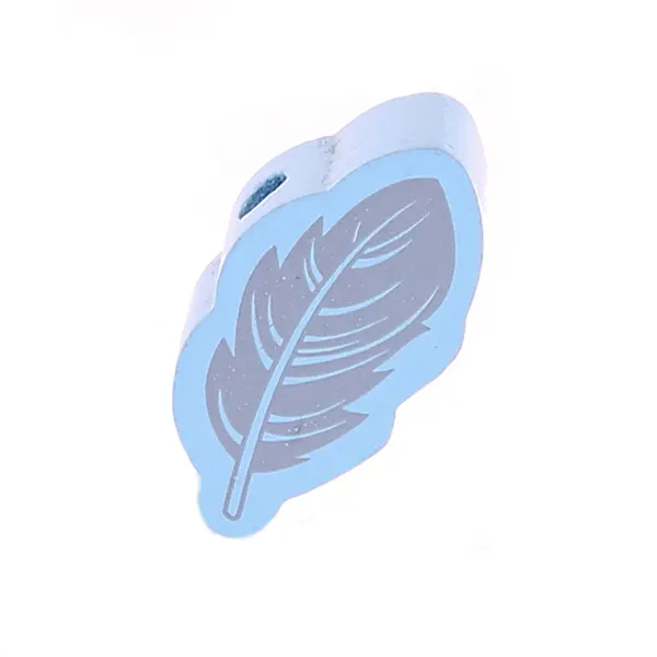 Motif bead feather baby blue - light gray 795 in stock 