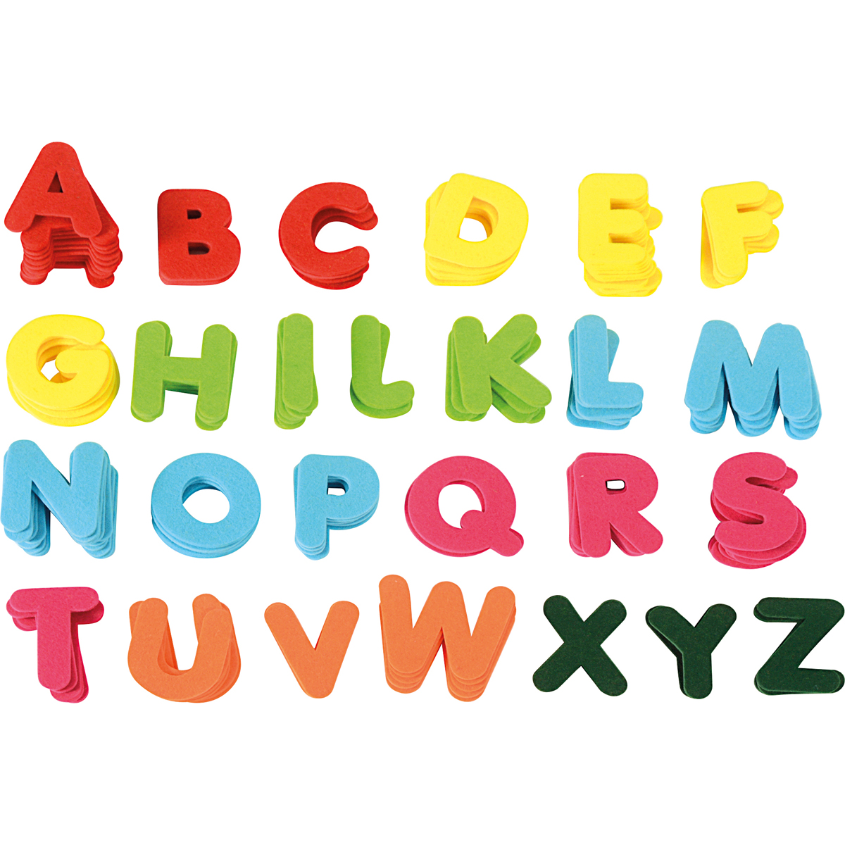 Buchstaben, Alphabet, Kunststoff, Kinderspielzeug, Buchstabenstempel, Alphabet, Buchstaben, Foam, Bunt, Kinder