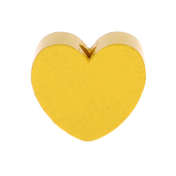 Heart motif bead (mini) yellow 395 in stock 