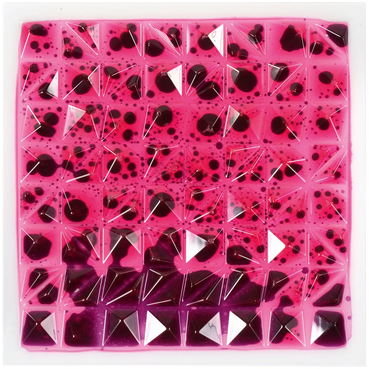 pink, geometrisch, fliese, polyeder, muster, pink, nagellack, glitzerpunkte, dreiecke, geometrisches muster