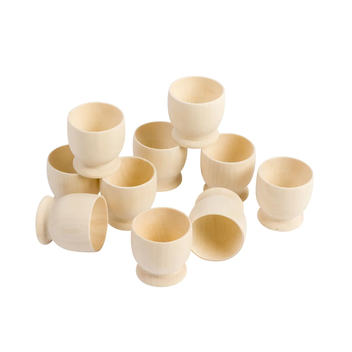 holzbecher, miniaturbecher, naturlack, holz, europäisch, holz, becher, holzern, unbehandelt, stiel