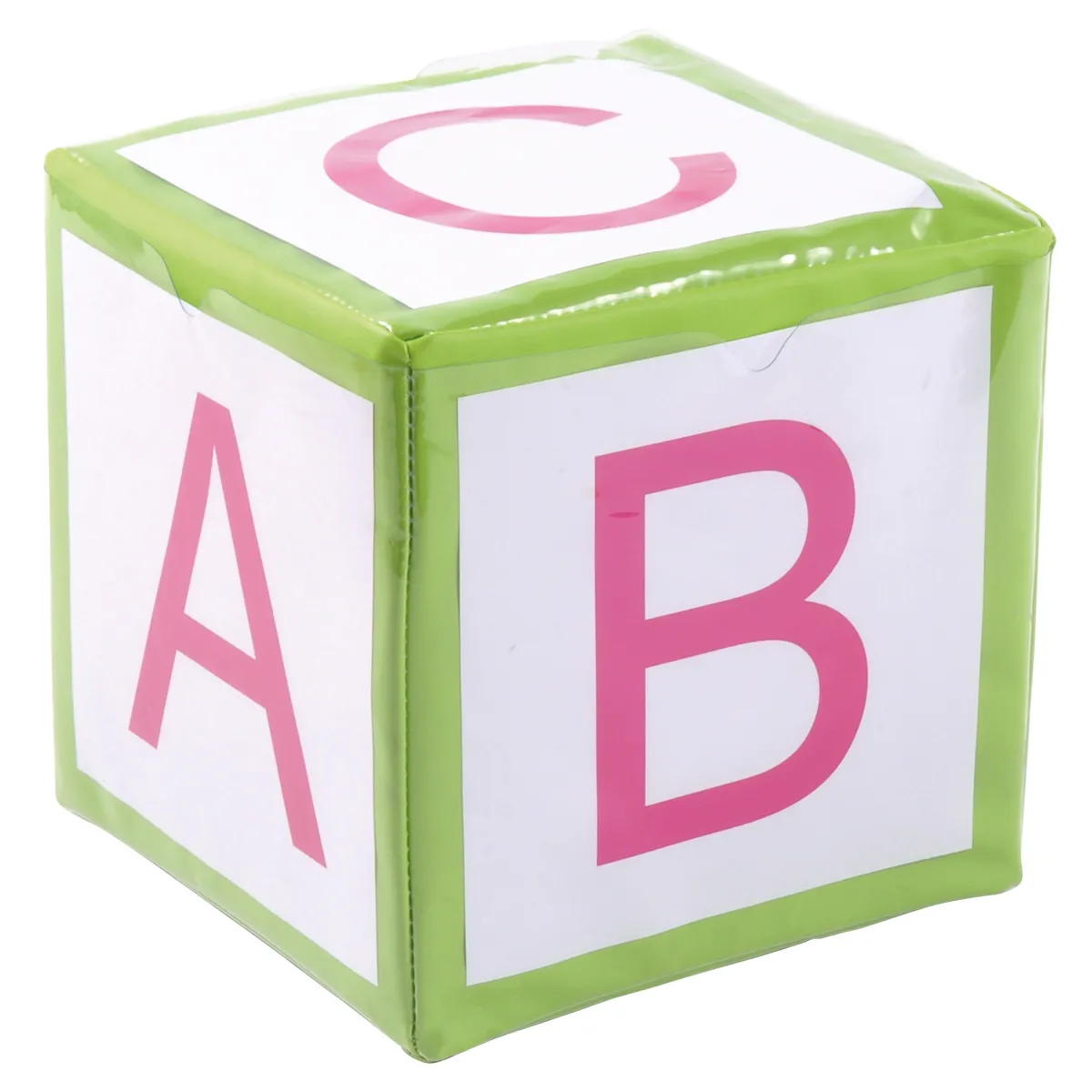 Spielwürfel, Lernwürfel, Kugelwürfel, ABC Würfel, Pädagogisches Spielzeug, alphabetblock, kinder spielzeug, weiches würfel, grüner block, pink buchstaben