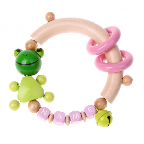 Handicraft set grasping toy frog pink