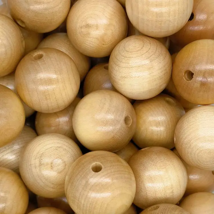 Wooden bead 40mm nature 1012 in stock 