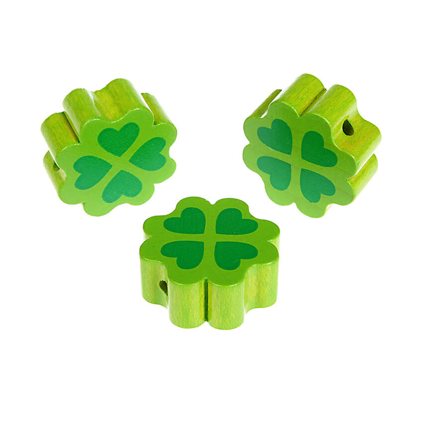 Cloverleaf motif bead