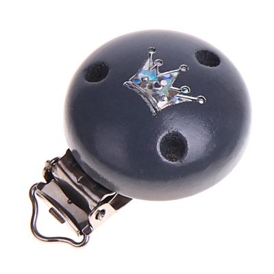 Motivclip Glitzerkrone grau 167 auf Lager