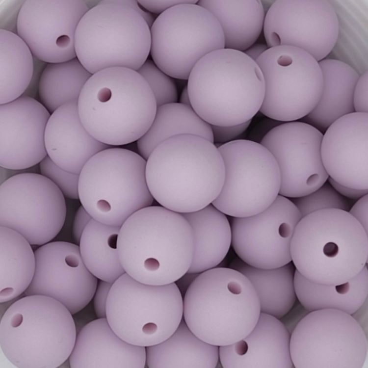 Silikonperle 12mm lilac 972 auf Lager