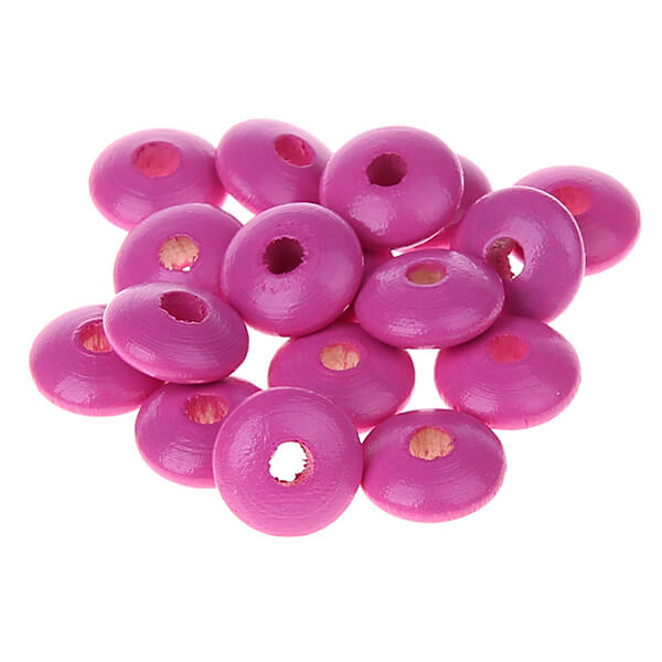 Wooden lenses 10mm - 50 pieces pink 199 in stock 