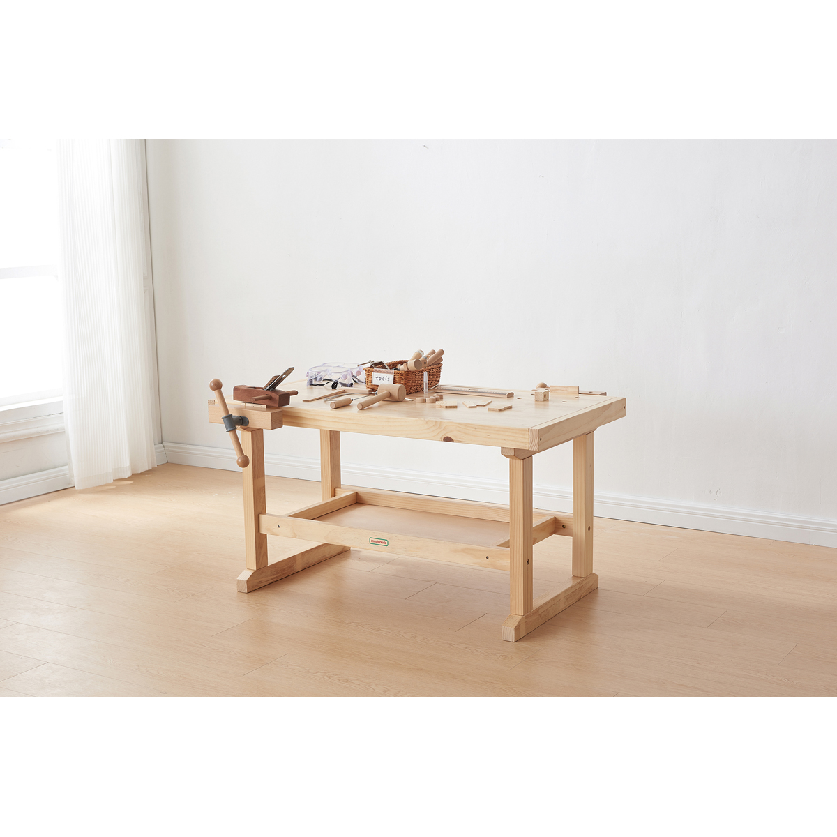 werkbank, holz, hölzern, holzwerkbank, werkzeug