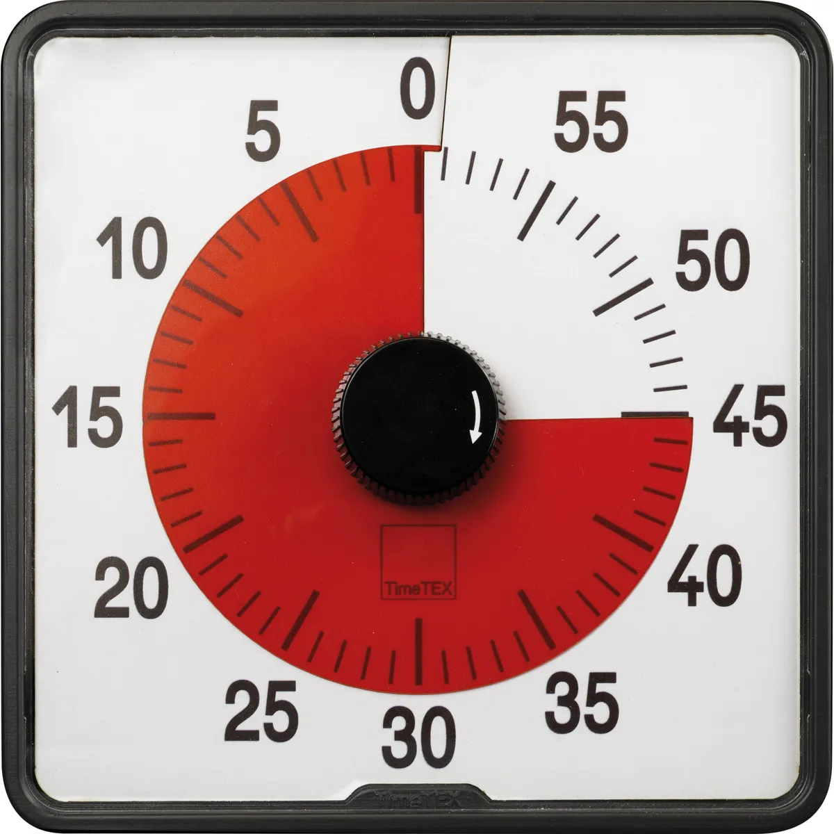 Timer, Küchentimer, roter Dial, mechanisch, TimeTEX, Timer, Stoppuhr, Zeitmesser, Rot, Großschaltknopf