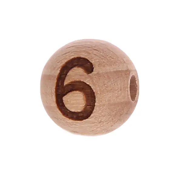 Letter beads 12mm with laser engraving - drilled horizontally 6 182 in stock 