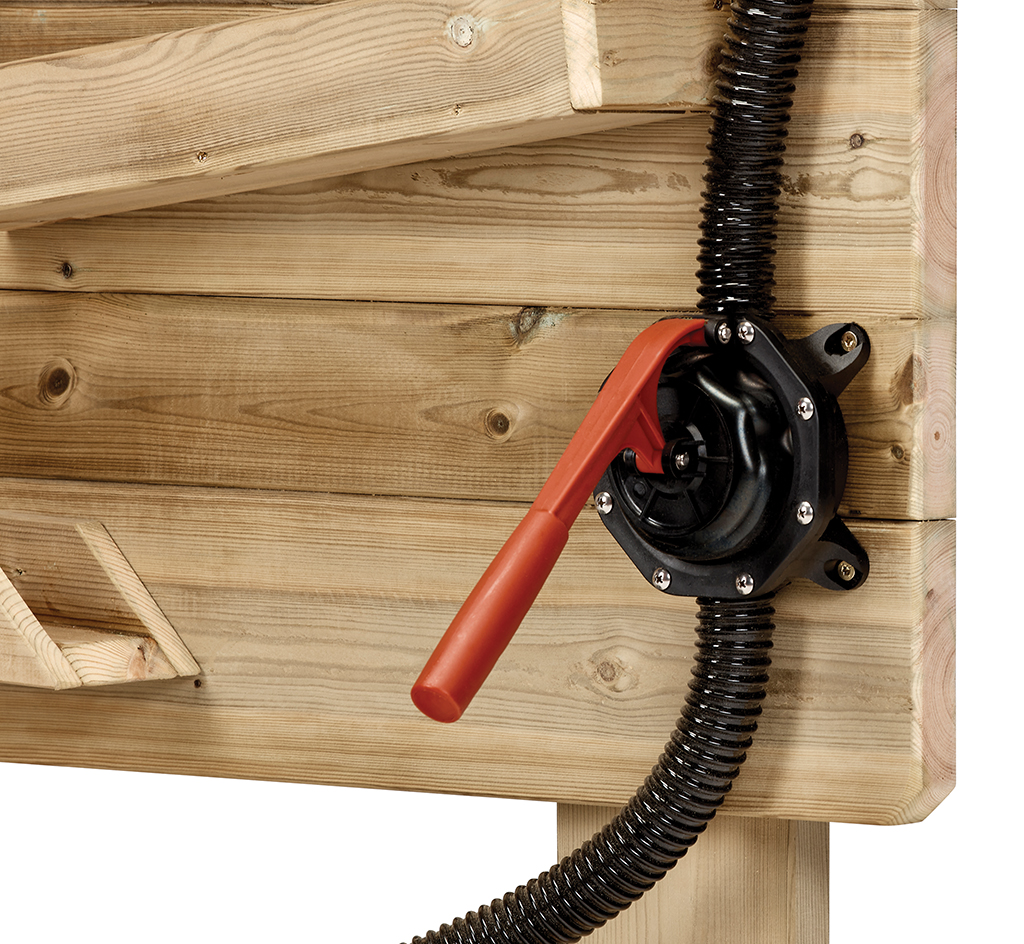 Holzbau, Rohrleitung, Pflug?, Siphon?, Klemmhebel, Rundumschalter, Abhängigkeitsarm, Achsel, Schlauchanschluss, Pumpe?