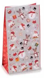 Christmas gift bag with tag light gray 10 in stock 