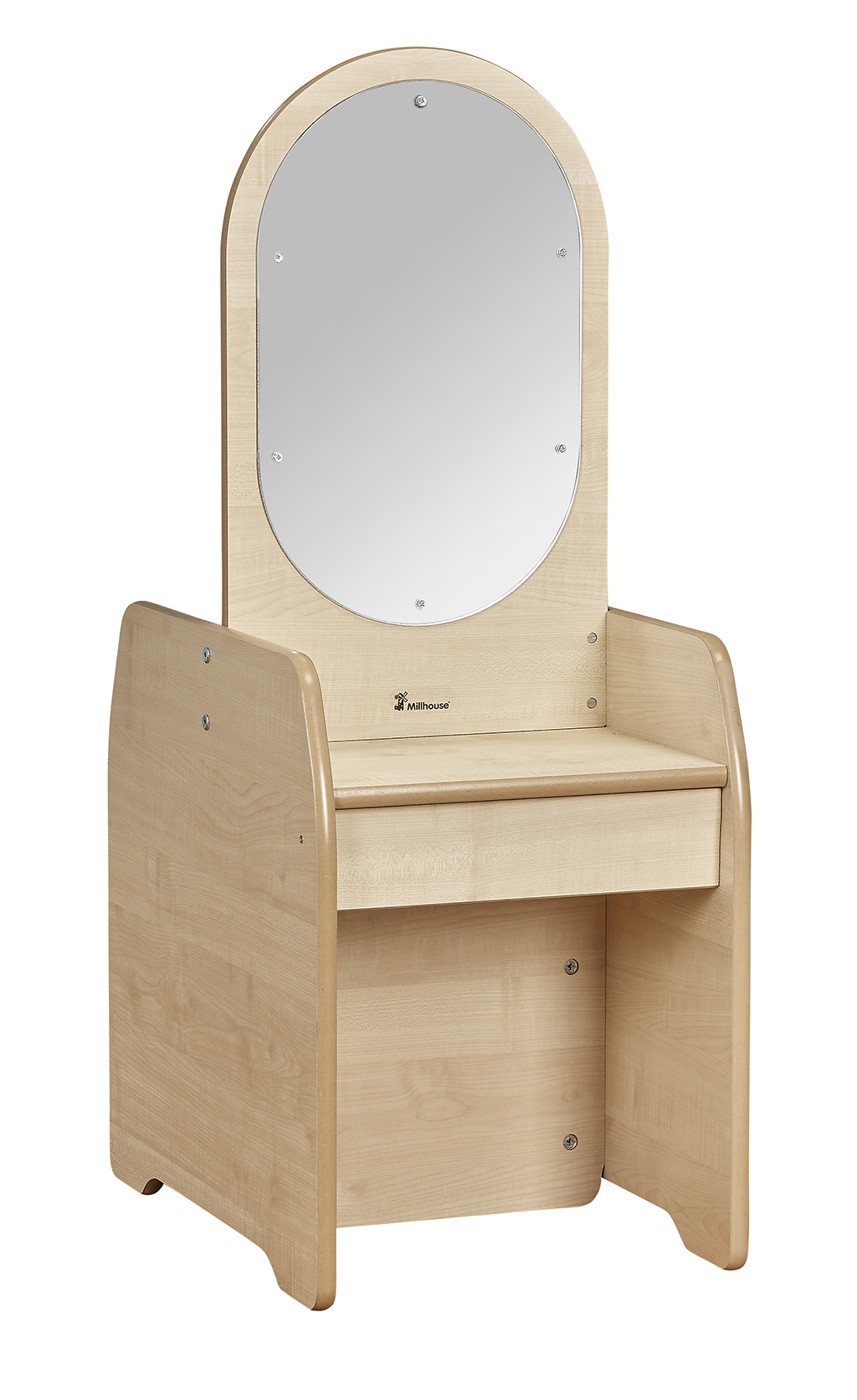 Jugendstil, Schminktisch, Spiegel, Holz, Naturholz, holz, holzstuhl, schminktisch, spiegel, kleinmöbel