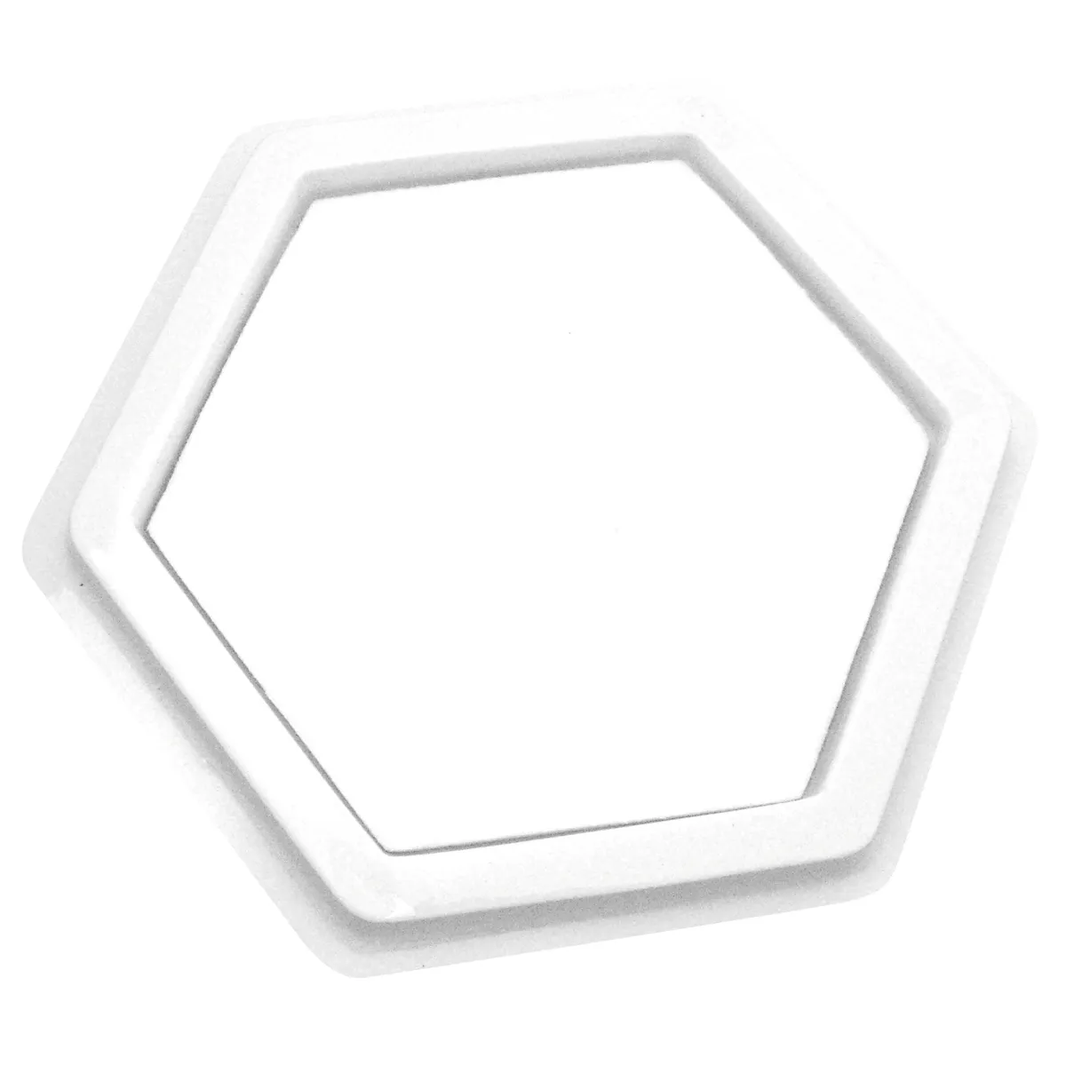 weiss, sechseckiger rahmen, rahmen, kunststoff, neutral, white, hexagon, rahmen, ring, ausschnitt