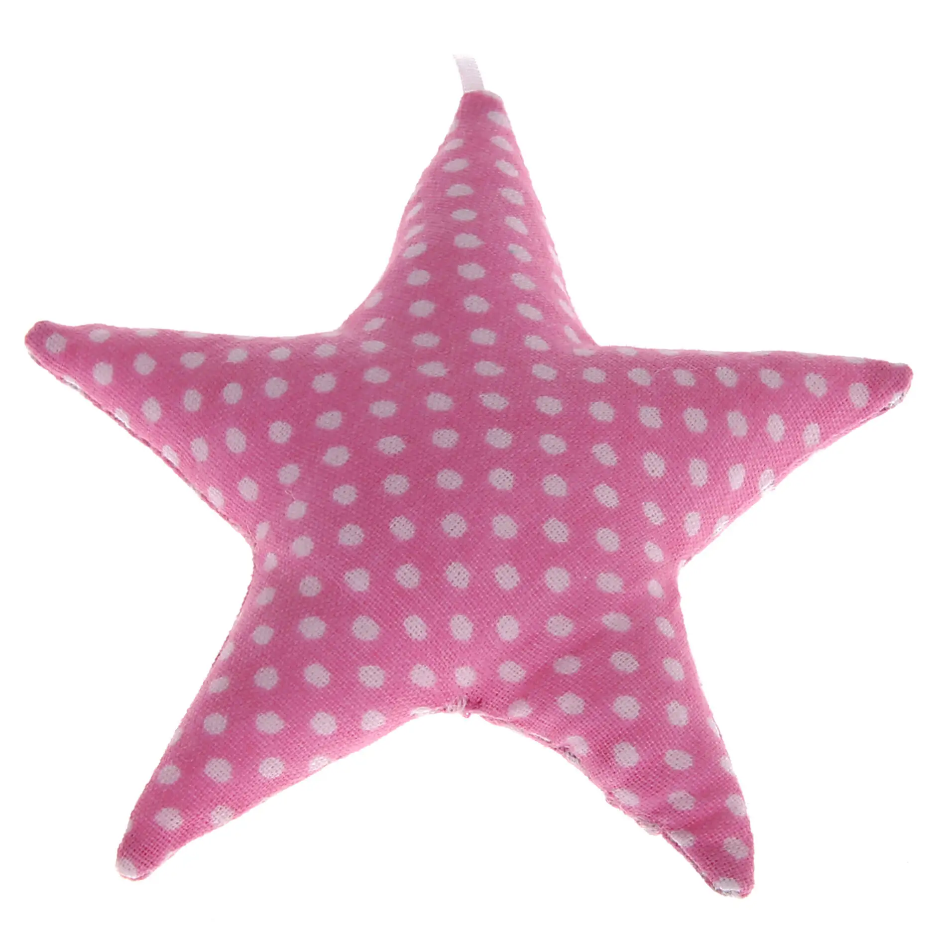 Fabric star dots pink 33 in stock 