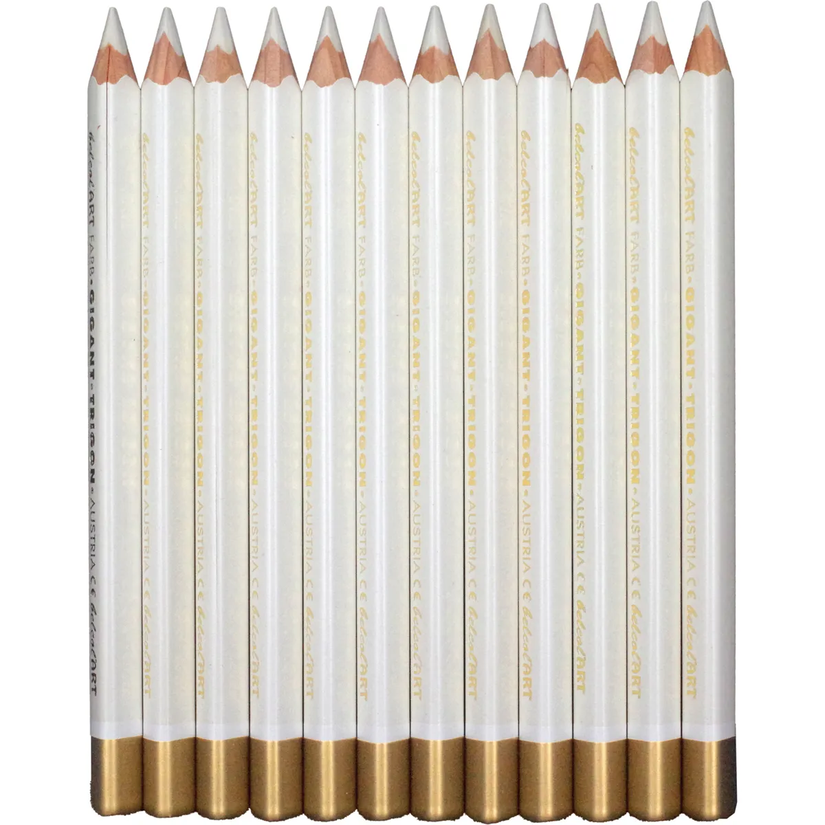 Bleistifte, Holzbleistifte, Spitze, weiß, goldene Spitze, Bleistift, Rundholz, Holzstift, Mini-Set, Naturalholz